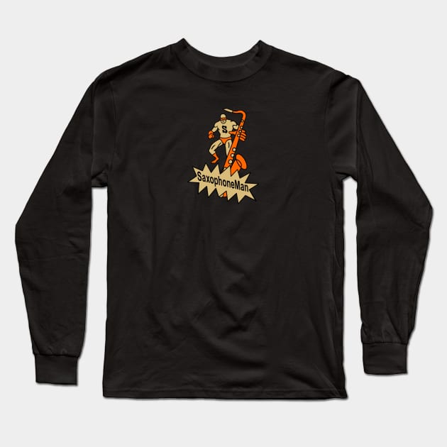 saxophone Long Sleeve T-Shirt by janno
